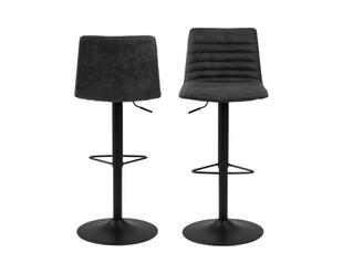 AC Design Barhocker Kimmy, 2 Stück, 50 x 110.5 cm, Anthrazit