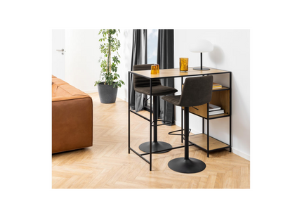 AC Design Barhocker Kimmy, 2 Stück, 50 x 110.5 cm, Anthrazit
