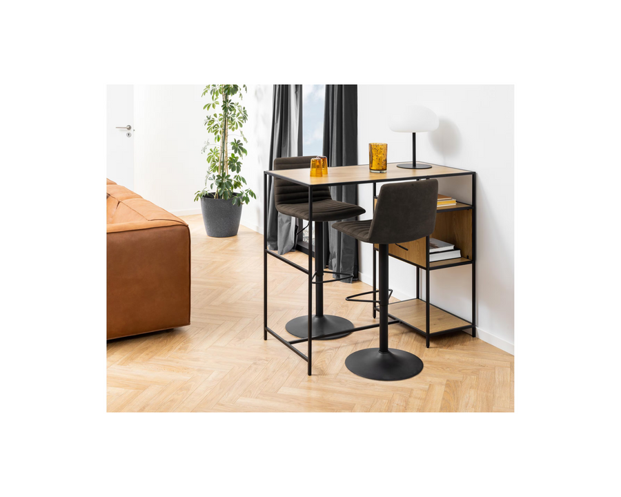AC Design Sgabello da bar Kimmy, 2 pezzi, 50 x 110.5 cm, Antracite