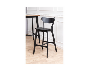 AC Design Barhocker Roxby, 2 Stück, 45 x 105 cm, Schwarz
