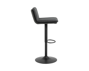 AC Design Barhocker Flynn, 2 Stück, 44 x 107 cm, Dunkelgrau