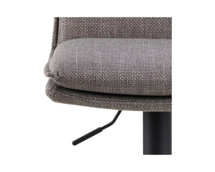 AC Design Barhocker Flynn, 2 Stück, 44 x 107 cm, Hellgrau/Braun
