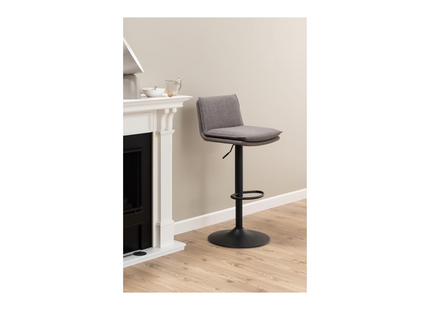 AC Design Barhocker Flynn, 2 Stück, 44 x 107 cm, Hellgrau/Braun