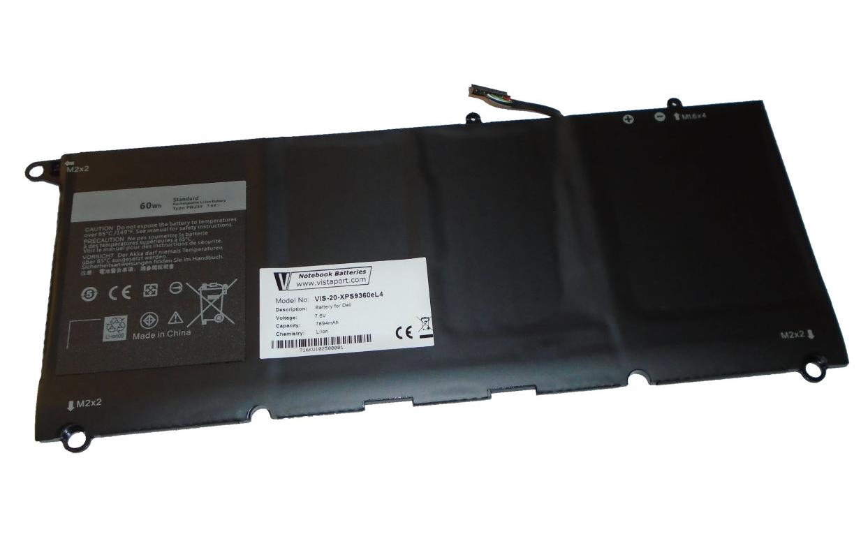 Vistaport Akku für Dell XPS 13 9360