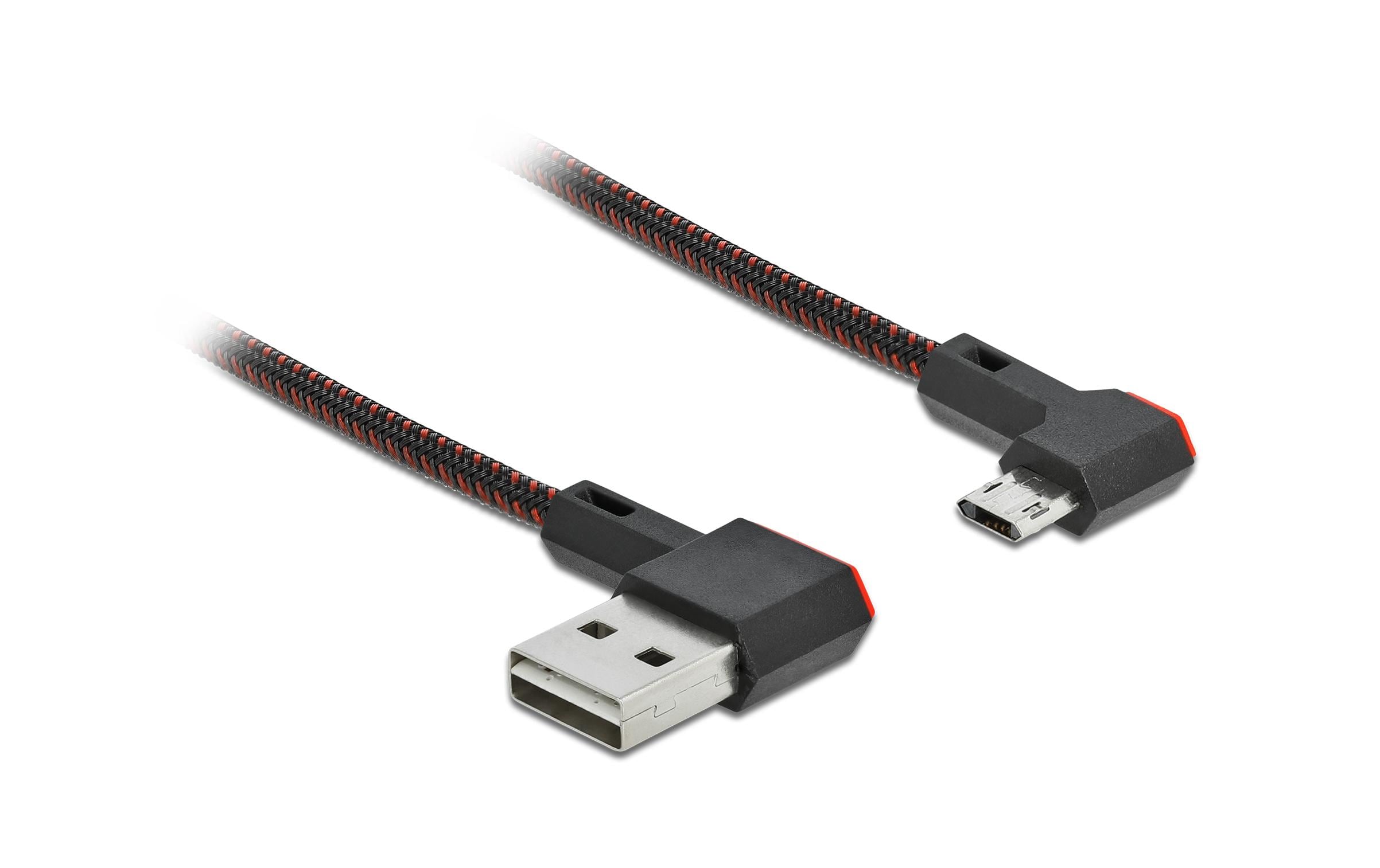 Delock USB 2.0-Kabel EASY USB, gewinkelt USB-A - Micro-USB B 0.5 m