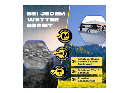 Where tomorrow Pop-Up-Zelt Drei Personen - Grau