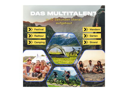 Where tomorrow Pop-Up-Zelt Drei Personen - Grün
