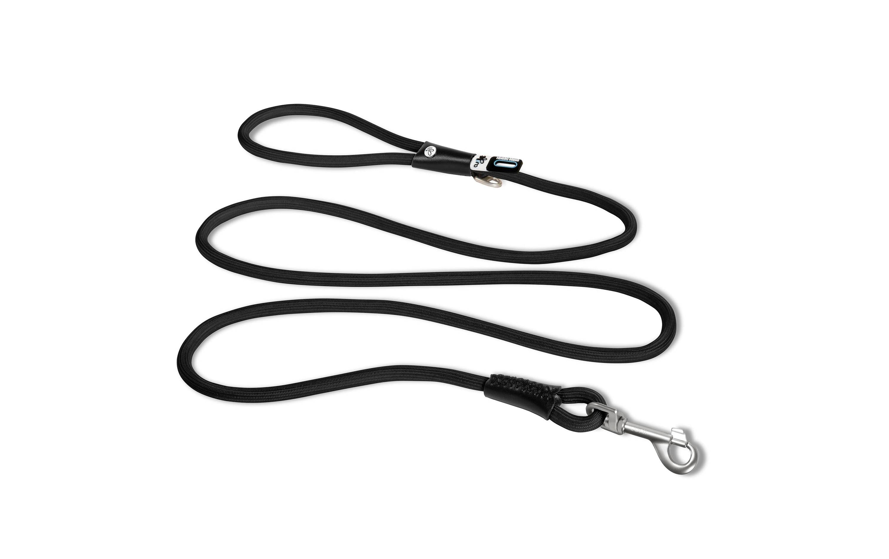 curli Hundeleine Stretch Comfort Black ø 10 mm / 1.8 m