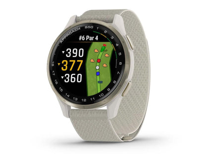 GARMIN GPS-Sportuhr Approach S50 elfenbein/cremegold, Band 20mm