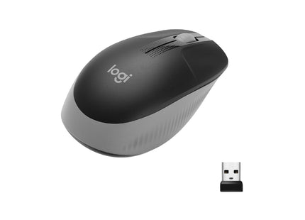 Logitech Mouse M190 Grey/Black, wireless