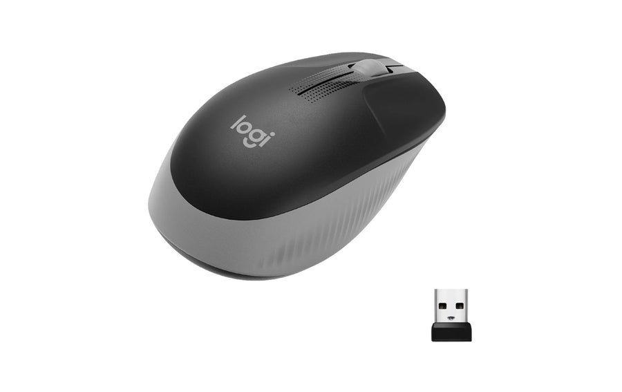 Logitech Mouse M190 Grey/Black, wireless