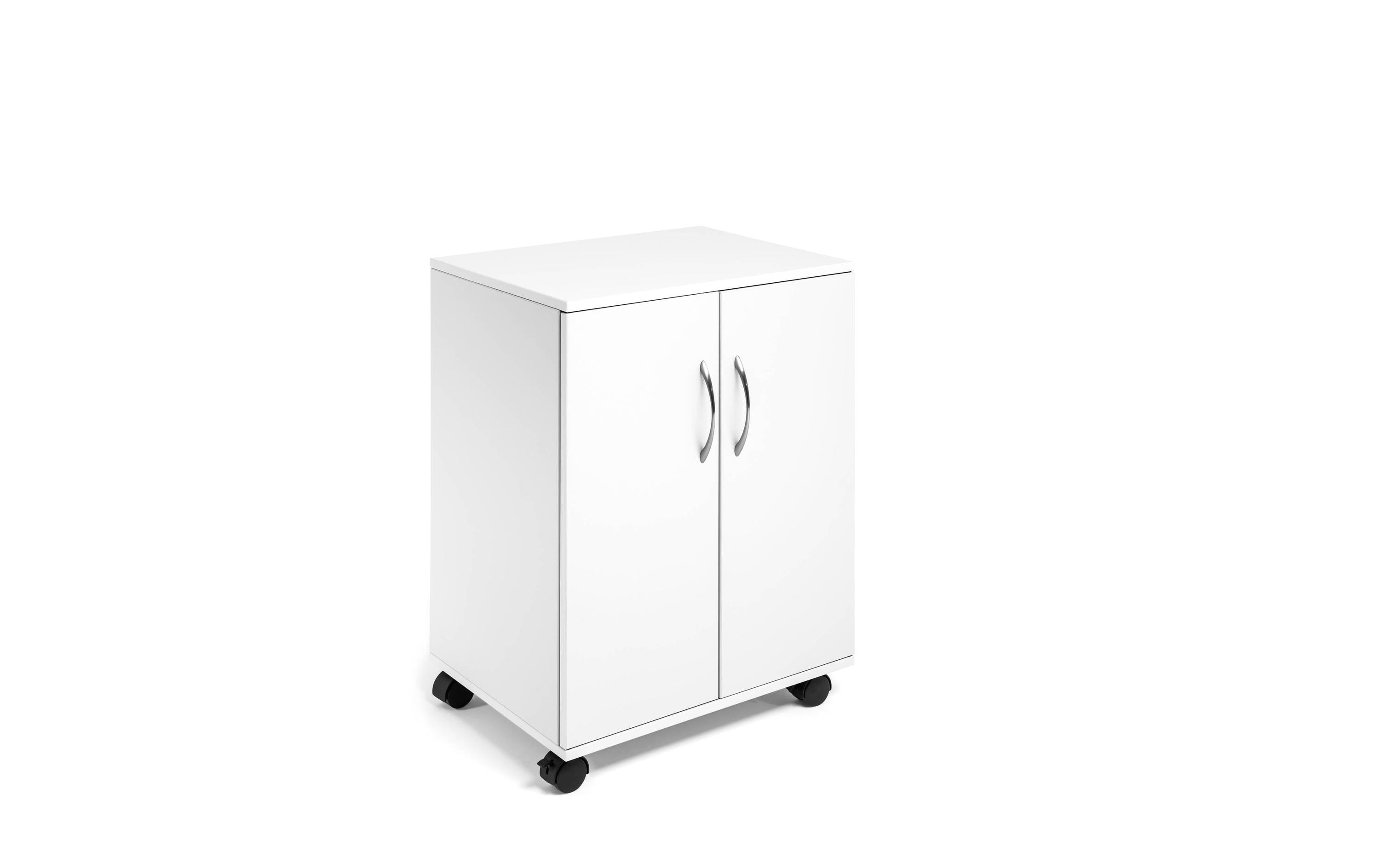 DURABLE Carrello multifunzione 74/53 2 ante, 2 ripiani, Bianco
