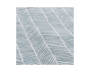 Couverture de pique-nique Urbanara Mallur 130 x 190 cm - vert gris / blanc