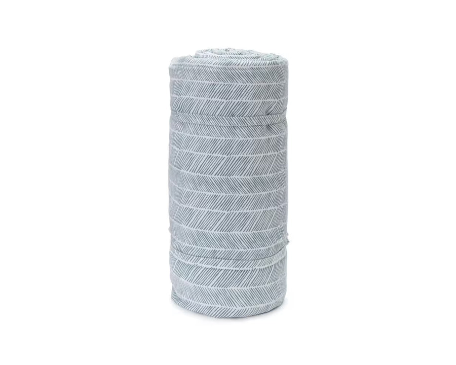 Urbanara Coperta da picnic Mallur 130 x 190 cm - Verde grigio / Bianco