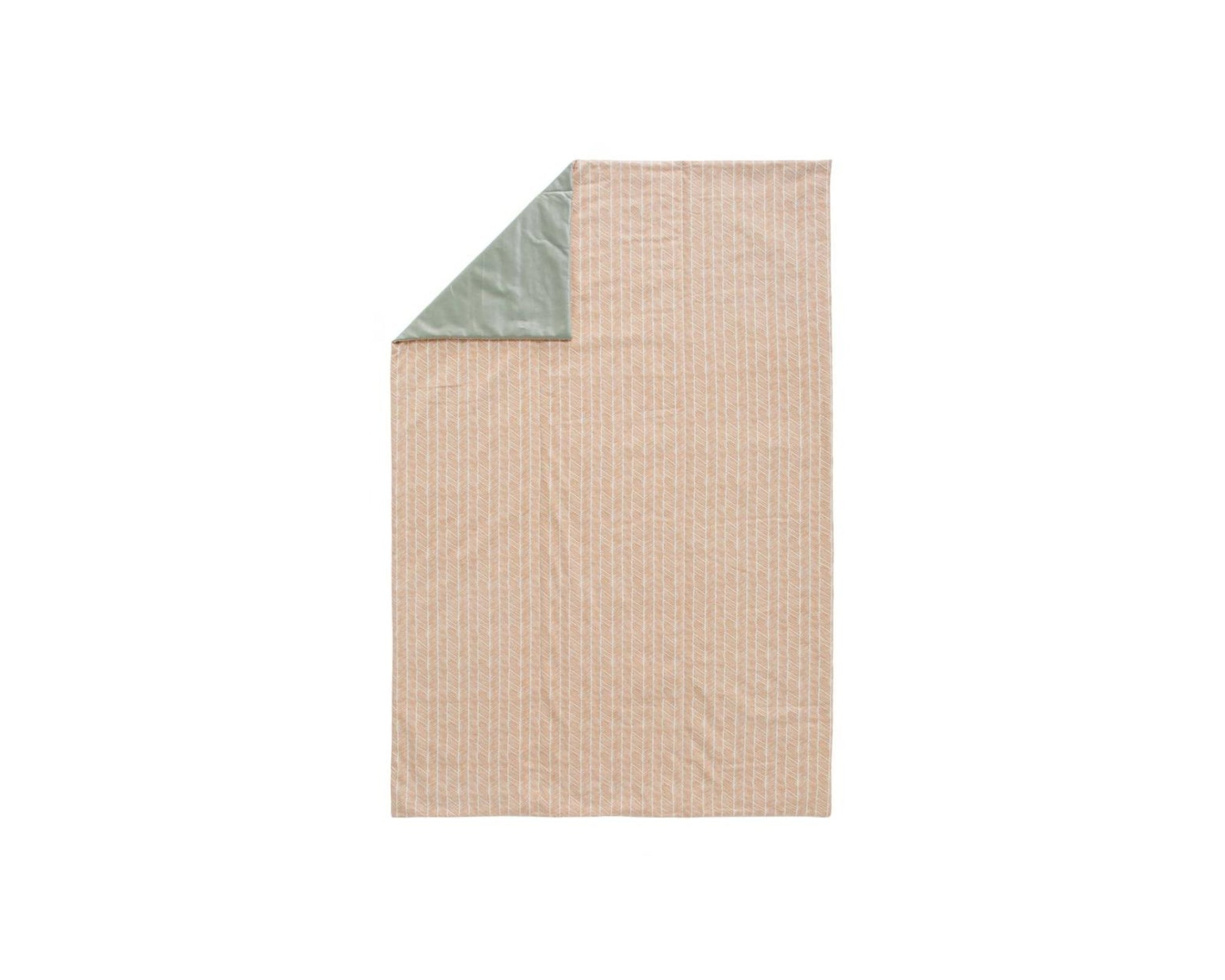Urbanara Coperta da picnic Mallur 130 x 190 cm - Apricot / Bianco