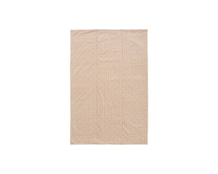 Couverture de pique-nique Urbanara Mallur 130 x 190 cm - abricot / blanc