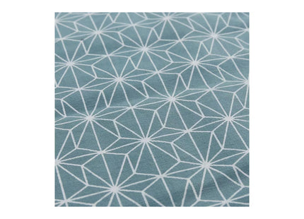 Urbanara Picknickdecke Mallur 130 x 190 cm - Taubenblau / Naturweiss
