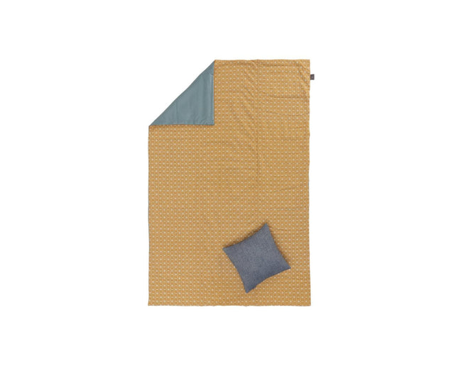 Urbanara Picknickdecke Ankisa 130 x 190 cm - Grüngrau / Weiss