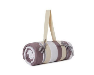 Couverture de pique-nique Urbanara Tamina 180 x 120 cm - Taupe / Naturel