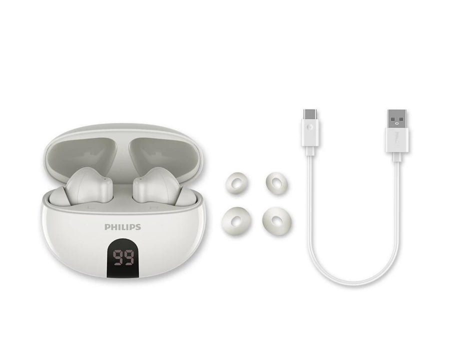 Philips True Wireless Cuffie in-ear TAT2520WT/00 Bianco
