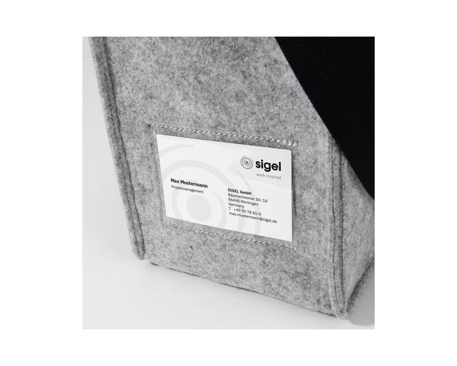 Sigel Borsa per notebook Desk Sharing Bag Classic M, Grigio chiaro 15.4 "