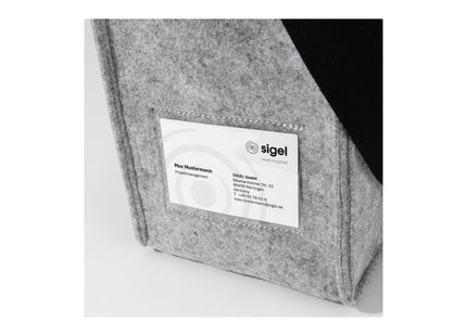 Sigel Notebooktasche Desk Sharing Bag Classic L, Hellgrau 15.4 "