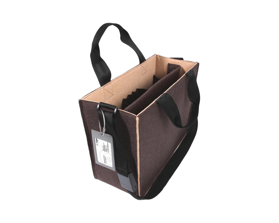 Sigel Borsa per notebook Desk Sharing Bag Bicolor M,Marrone/Beige 15.4 "