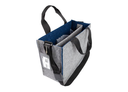 Sigel Notebooktasche Desk Sharing Bag Bicolor M, Grau/Blau 15.4 "