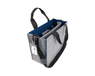 Sacoche pour ordinateur portable Sigel Bicolor M, gris/bleu 15,4"
