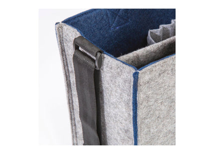 Sigel Notebooktasche Desk Sharing Bag Bicolor M, Grau/Blau 15.4 "