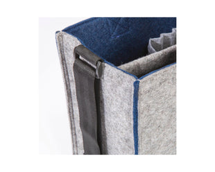 Sacoche pour ordinateur portable Sigel Bicolor M, gris/bleu 15,4"