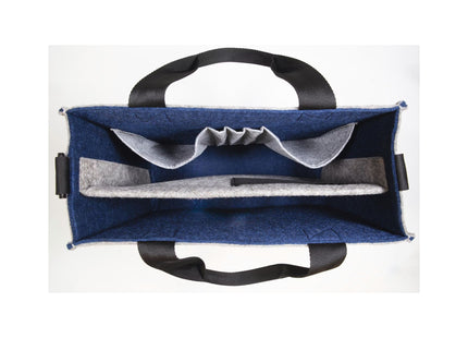 Sigel Notebooktasche Desk Sharing Bag Bicolor M, Grau/Blau 15.4 "