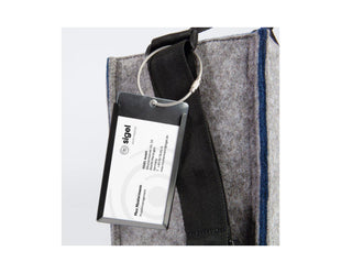 Sacoche pour ordinateur portable Sigel Bicolor M, gris/bleu 15,4"