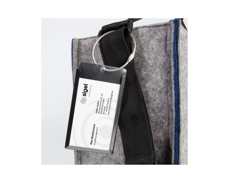 Sigel Borsa per notebook Desk Sharing Bag Bicolor M, Grigio/Blu 15.4 "