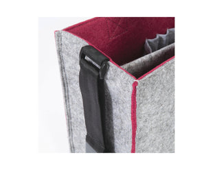 Sacoche pour ordinateur portable Sigel Bicolor M, gris/rouge 15,4"