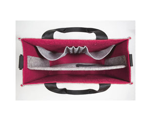 Sacoche pour ordinateur portable Sigel Bicolor M, gris/rouge 15,4"