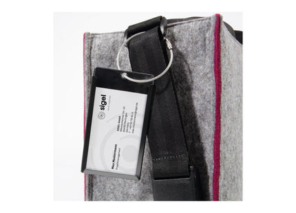 Sigel Notebooktasche Desk Sharing Bag Bicolor M, Grau/Rot 15.4 "