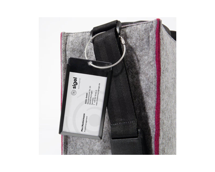Sigel Borsa per notebook Desk Sharing Bag Bicolor M, Grigio/Rosso 15.4 "