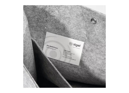 Sigel Notebooktasche Desk Sharing Bag Basic M, Hellgrau 15.4 "