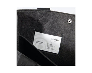 Sacoche pour ordinateur portable Sigel Basic M, gris foncé 15,4 pouces
