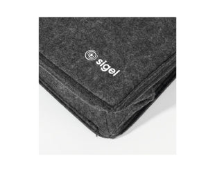 Sacoche pour ordinateur portable Sigel Basic M, gris foncé 15,4 pouces