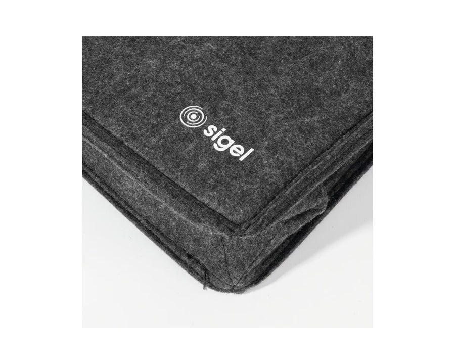 Sigel Borsa per notebook Desk Sharing Bag Basic M, Grigio scuro 15.4 "