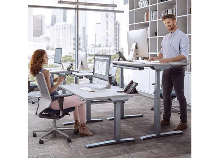 Fellowes Tischplatte Levado 140 x 80 cm, Grau