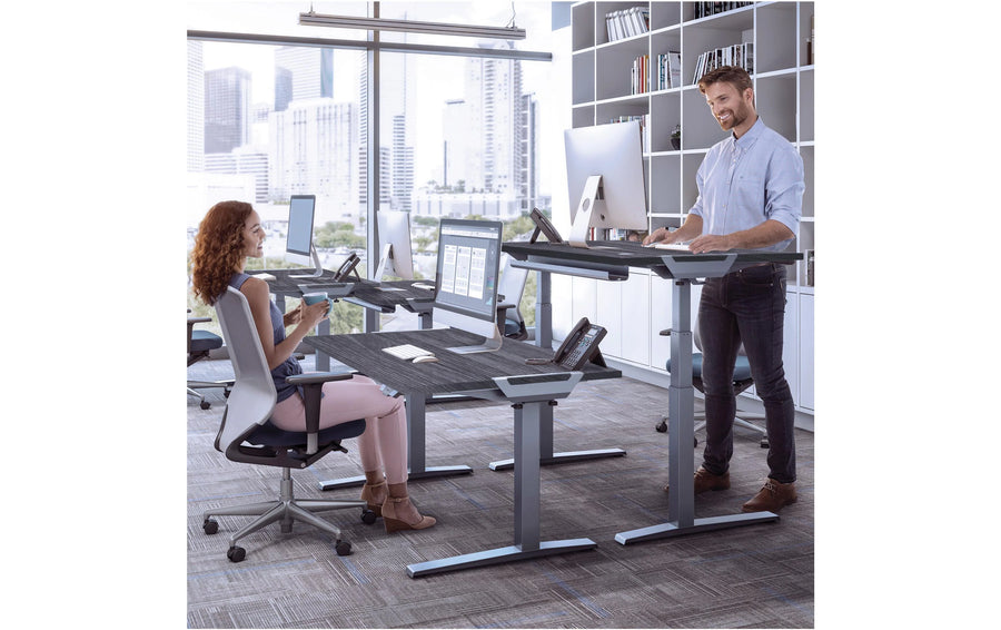 Fellowes Piano del tavolo Levado 160 x 80 cm, Newport Rovere