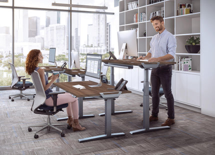 Fellowes Tischplatte Levado 140 x 80 cm, Walnuss