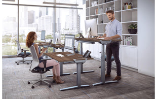 Fellowes Tischplatte Levado 140 x 80 cm, Walnuss