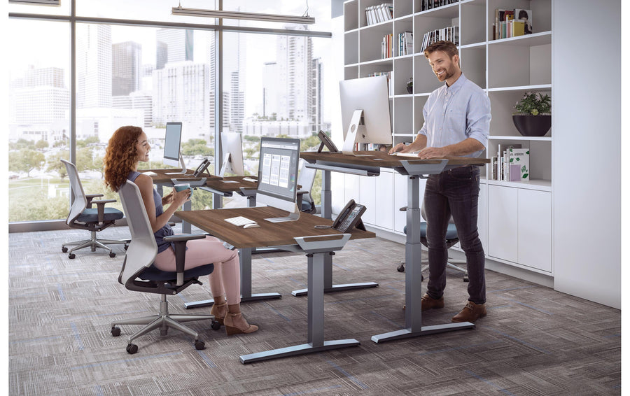 Fellowes Piano del tavolo Levado 140 x 80 cm, Noce