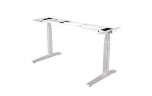 Fellowes standing and sitting frame Levado without table top, silver