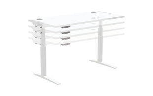 Fellowes Tischplatte Levado 140 x 80 cm, Weiss