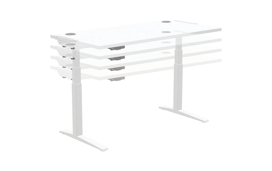 Fellowes Piano del tavolo Levado 180 x 80 cm, Bianco